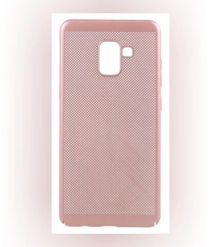 Husa Samsung Galaxy A8 2018 Ultra Slim cu aerisire Roz Auriu