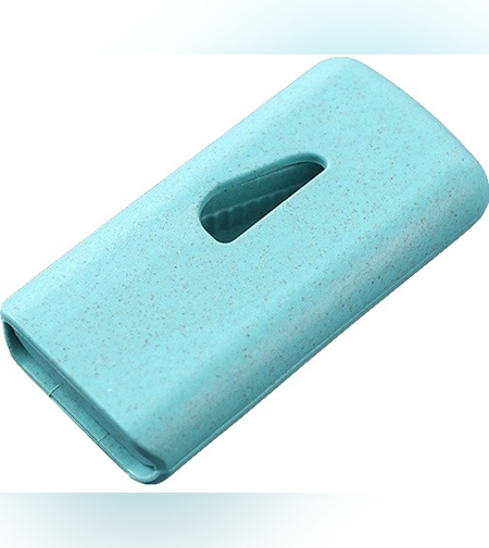 Dispozitiv taiere si depozitare medicamente, Flippy, Albastru, Plastic, 8 x 4 x 1.8 cm