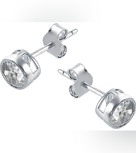 Cercei Argint 925 Rotunzi cu Zirconiu