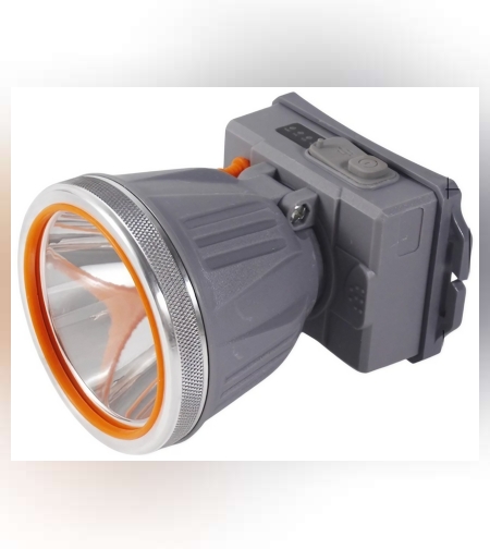 Lanterna LED de Montat pe Cap, Flippy, cu Raza Lunga de Zoom, Reincarcabila USB, Far Telescopic, Rezistent la Apa, Reglabil, pentru Pescuit in Aer Liber, Camping, Lumina Puternica, Lanterna, 10.5x8x6.5 cm, Gri