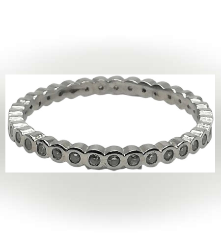 Inel Argint 925 Circular cu Pietre Incrustate M 51