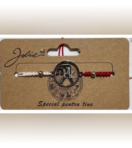 Martisor bratara zodiac, Jolie, 5x9 cm, Balanta