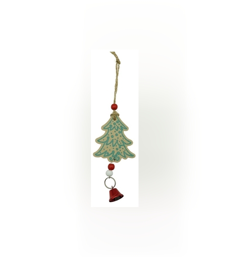 Ornament de brad bradulet, Flippy, multicolor, lemn, 17 cm