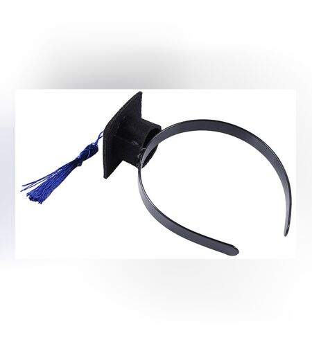 Coronita pentru Absolvent, Flippy, Bentita cu Toca, Marime Universala, Tematica Absolvire, Negru-Albastru