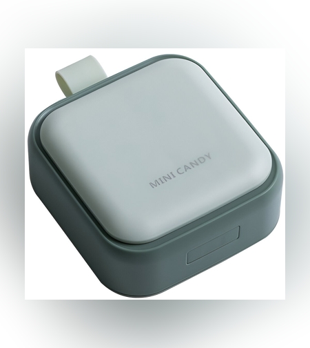 Cutie Depozitare Medicamente Mini, Flippy, 4 Compartimente, Inchidere Etans, Portabila, Patrat, Verde, PP, 7.5x7.5x3 cm