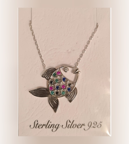 Colier Argint 925 Peste cu Zirconiu, Colorat