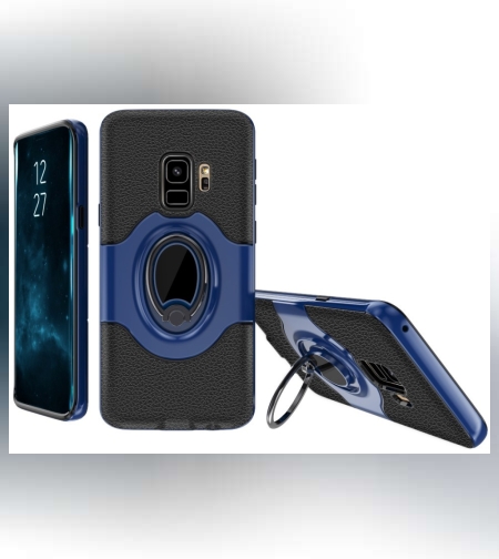 Husa Samsung Galaxy S9 Ipaky Ring Albastru