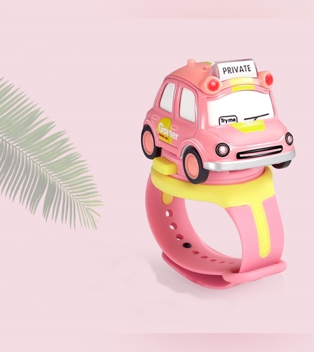 Jucarie pentru copii, Flippy, Masina-ceas, Roz