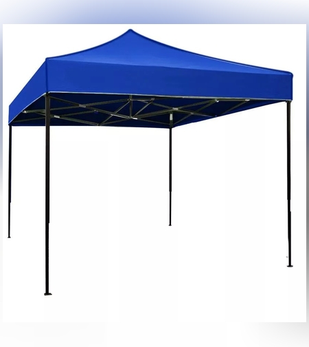 Cort pliabil pentru Evenimente, cadru metalic pentru curte si gradina, 2x2 m, Albastru, Flippy