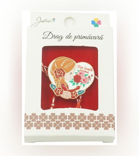 Brosa Mica in Cutie Jolie model Din Toata Inima