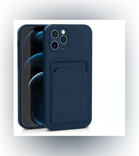 Husa protectie Flippy cu suport card compatibila cu Samsung S20FE Albastru Inchis