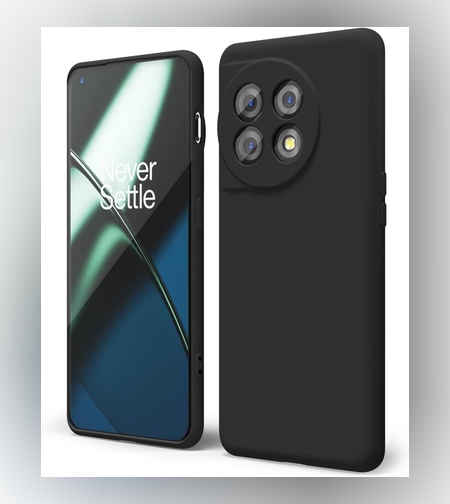 Husa de Protectie, Flippy, pentru OnePlus 11 5G, Liquid Silicone, cu Microfibra pe Interior, Protectie Antisoc, Compatibil Incarcare Wireless, Negru