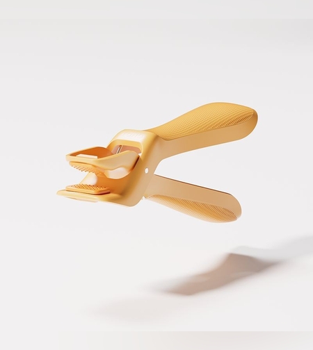 Cleste pentru Boluri, Flippy, Anti-Alunecare, din ABS si Silicon, Extindere, pentru Oale, Tigai, de Uz Casnic, Rezistent la Temperaturi Inalte, 16x 10.5 x 3.6 cm Galben