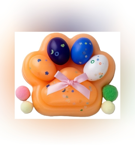 Jucarie Antistres Squishy, Flippy, cu Revenire Lenta, Squeeze Toys, Model Cat Paw, 12.5x10.5 cm, 220g, +3 Ani, din TPR, Model 8, Multicolor