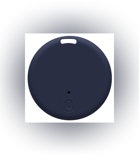 Dispozitiv Anti Pierdere Inteligent, Flippy, conexiune Bluetooth, Dispozitiv Anti Pierdere pentru accesorii, Baterie si Manual de Utilizare Incluse 38 x 38 x 7 mm, Albastru inchis