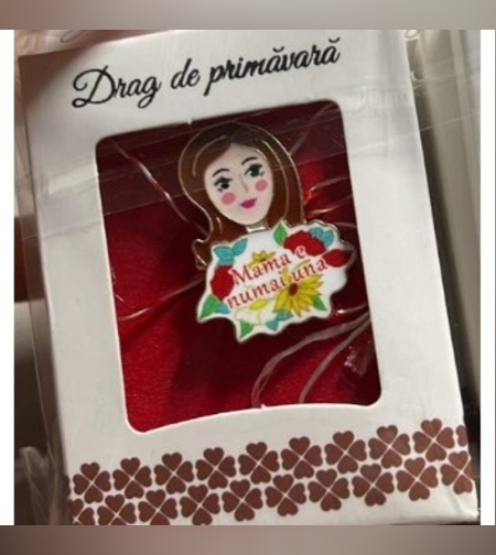 Brosa Mica in Cutie Jolie model Mama e numai una