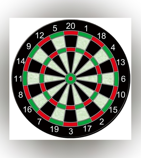 Set Joc Darts Flippy, 4 Sageti Incluse, Magnetic, Dimensiuni 28.6 x 28.6 cm, Design clasic, Multicolor