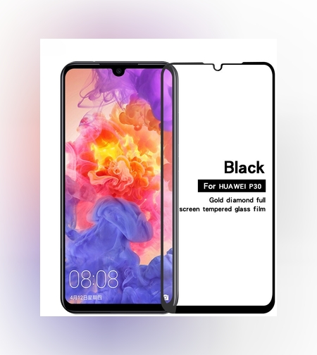 Folie Sticla Flippy® compatibila cu Huawei Ascend P30 111D Negru