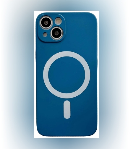 Husa MagSafe pentru Apple iPhone 11, Silicon, Protectie pentru camera, Magnetica, Incarcare Wireless,  Flippy, Albastru