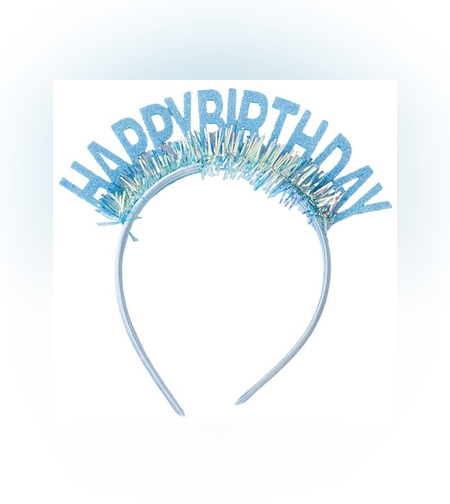 Coronita Decorativa pentru Petreceri, Flippy, Tema Aniversare, Model Happy Birthday, Marime Universala, Albastru