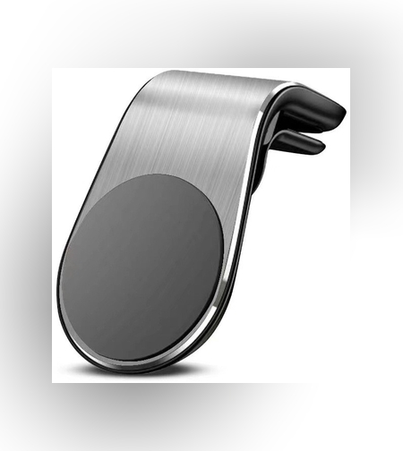 Suport de Telefon, Flippy, pentru Ventilatie, din ABS si Magnet, 3.8 x 3.7 x 6.2 cm, Universala, Argintiu