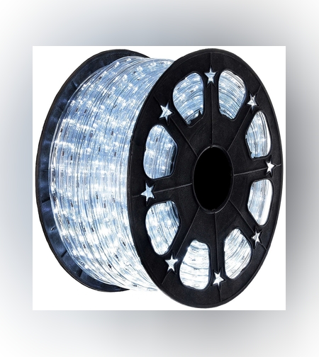 Instalatie Craciun, 44 m, 1056 Led-uri, Furtun Luminos, Alb rece, Transformator, Sectionabila, 220 V, Flippy