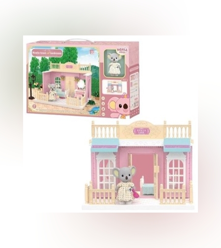 Set dormitor pentru papusi cu mobilier si figurina, Flippy