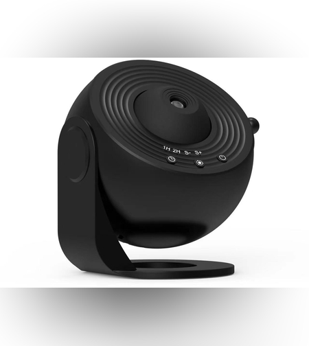 Lampa Tip Proiector Galaxie, Flippy, pentru Dormitor, Tematica Cer Instelat, Model Glob, HD, Rotire 360 de Grade, 20 de Imagini, Incarcare USB, 10 W, 15x15 cm, Negru