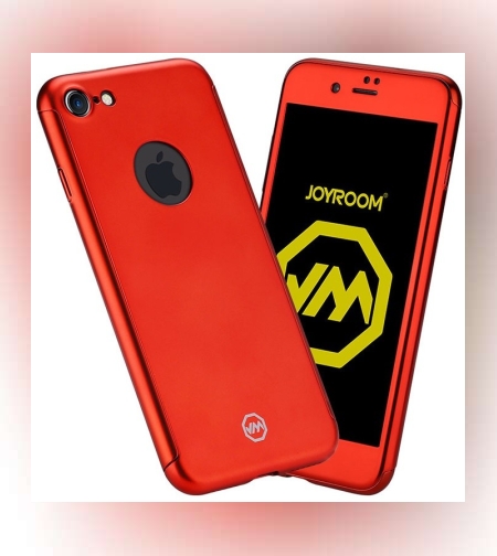 Husa Apple iPhone 6/6S 6 Joyroom (Fata + Spate) Rosu + Folie de protectie