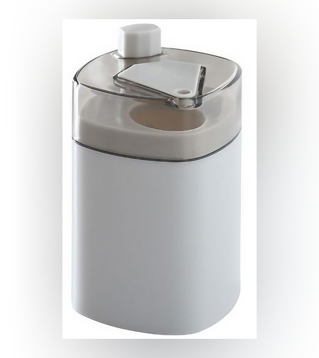 Suport Scobitori, Flippy, Automat, cu Buton si Capac, din PP, 9.5x6 cm, Gri