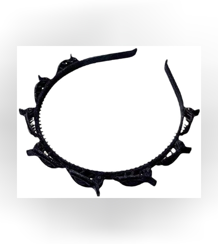 Bentita de Par pentru Femei, Flippy, Agrafa Stil Coreean, Accesoriu pentru Par cu Textura MultiStrat, 13 x 11.5 cm, Negru