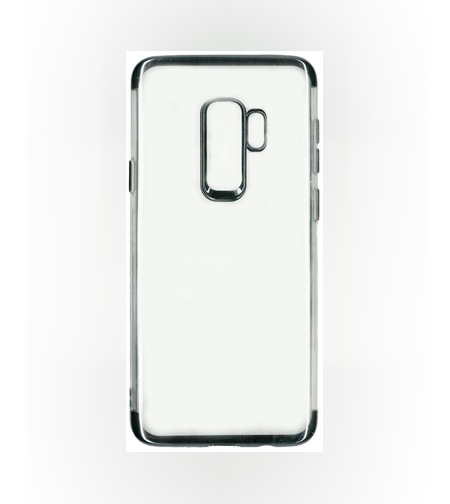 Husa Samsung Galaxy S9 Plus Transparent cu Margini Negre