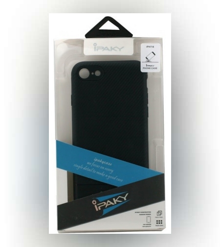 Husa Apple iPhone 7 Plus IPAKY Carbon Fiber Negru