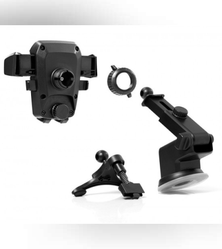 Suport auto Flippy 3rd pentru telefon, Negru