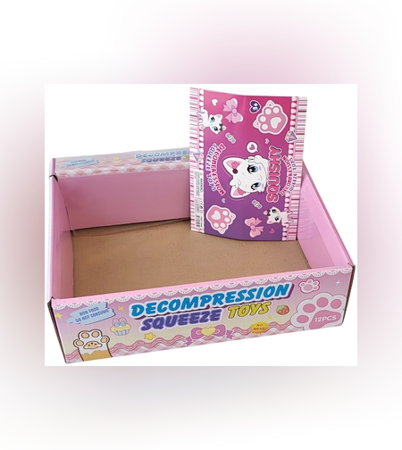 Ambalaj pentru Jucarii Antistres Squishy, Flippy, cu Revenire Lenta, Pinch Family, Multicolor