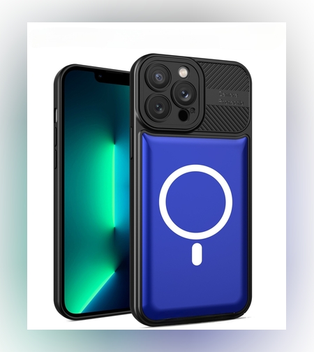 Husa Urban Armor pentru Samsung Galaxy A24 4G, Flippy, Suport Auto Magnetic, Protectie Antisoc, Albastru