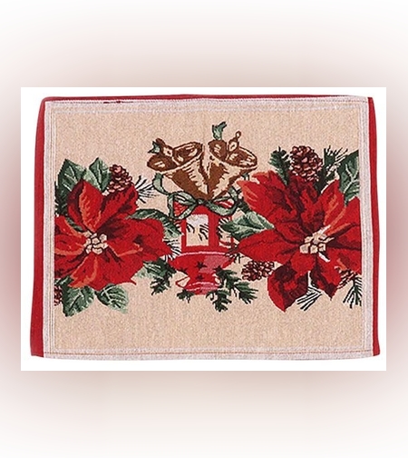 Servet pentru Masa, Flippy, Model Craciunite, Tematica Craciun, 43 x 34 cm, Rosu