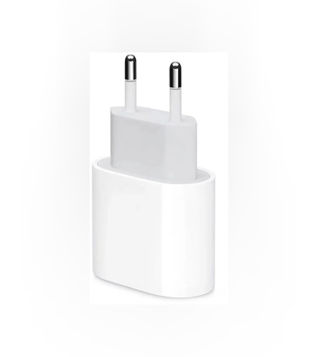 Incarcator Retea Fast Charge, Flippy, Incarcator Standard European PD20W, Compatibil cu iPhone 8-14, Cablu Fast Charge Inclus de 27W, 1m, Alb