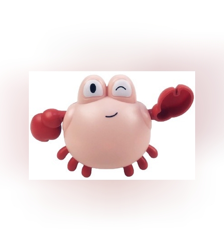 Jucarie de baie pentru copii, Flippy, crab roz