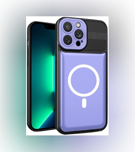 Husa Urban Armor pentru Samsung Galaxy A24 4G, Flippy, Suport Auto Magnetic, Protectie Antisoc, Mov