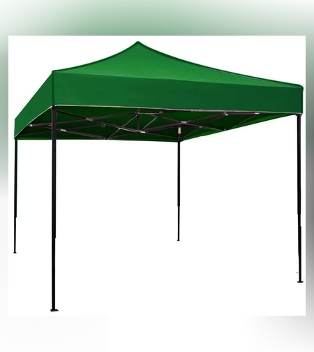 Cort pliabil pentru Evenimente, cadru metalic pentru curte si gradina, 2x2 m, Verde, Flippy