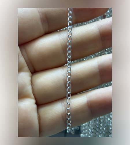 Lantisor din Argint 925 cu Zale Ovale 55 cm Jolie Silver