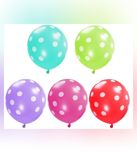 Set 10 Baloane din Latex, Flippy, Model Party Buline, 2x Albastru, 2x Verde, 2x Mov, 2x Roz, 2x Rosu, 23 cm, 1.4g