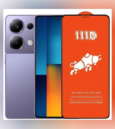 Folie Sticla Securizata pentru Xiaomi Mi Poco M6 Pro 4G, Flippy, Sticla de Protectie Compatibila cu Xiaomi Mi Poco M6 Pro 4G, Full Cover 111D, HD, Margini Negre, Transparenta