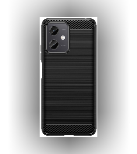 Husa Protectie pentru Xiaomi Redmi Note 12 5G, Flippy, din Silicon TPU Moale, Textura Periat, Anti Cadere, cu Element Carbon, Negru