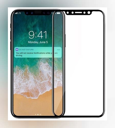 Folie Sticla Securizata Flippy pentru Apple iPhone X Full Face, 9H, Negru