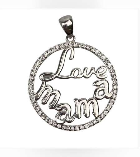 Pandantiv din Argint 925 Jolie Silver, Model Love Mama, 28 x 21 mm, 2.4 g