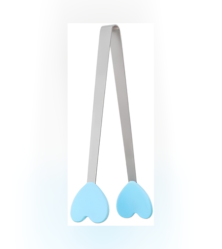 Cleste Creativ pentru Mancare, Flippy, Model Inimioare din Silicon, 14.5x3 cm, Rezistent la Temperaturi Inalte si Coroziune, Albastru