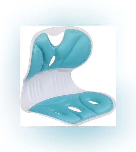 Suport pentru Scaun, Flippy, pentru Corectarea Posturii, Portabil, Ergonomic, Ameliorare Durere, Respirabil, 32x29x28 cm, Marime S, Verde