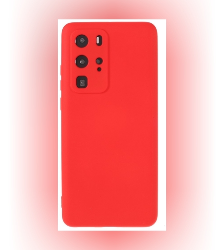 Husa protectie compatibila cu Huawei P40 Pro Liquid Silicone Case Rosu